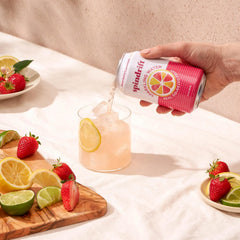Spindrift Sparkling Water, Berry Belli-no Flavored, Made with Real Squeezed Fruit, 12 Fl Oz Cans, Pack of 24 (Only 13 Calories per Can)