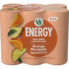 V8 Energy Pomegranate Blueberry Energy Drink, 8 fl oz Can (24 Pack)