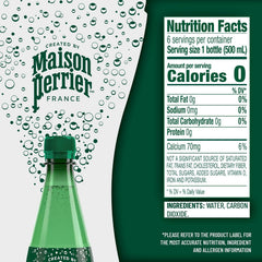 Maison Perrier Lime Flavored Sparkling Water, 16.9 FL OZ Plastic Water Bottle (6 Count)