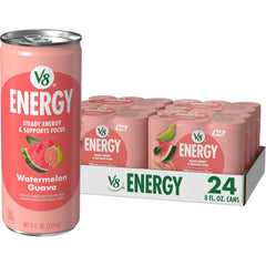 V8 Energy Pomegranate Blueberry Energy Drink, 8 fl oz Can (24 Pack)