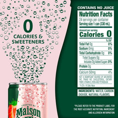 Maison Perrier Forever Lime Flavored Sparkling Water, 11.15 Fl Oz Cans, 8 Count, 3 Pack