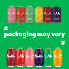 bubly Sparkling Water, Tropical Thrill 3 Flavor Variety Pack (Lime, Grapefruit, Mango), Zero Sugar & Zero Calories, Seltzer Water, 12 Fl Oz Cans (Pack of 18)
