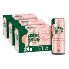 Maison Perrier Forever Lime Flavored Sparkling Water, 11.15 Fl Oz Cans, 8 Count, 3 Pack