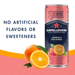Sanpellegrino Prickly Pear and Orange Sparkling Fruit Beverage, 11.15 fl oz. Cans (6 Count)