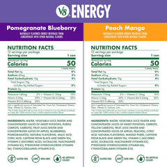 V8 Energy Pomegranate Blueberry Energy Drink, 8 fl oz Can (24 Pack)
