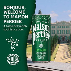 Maison Perrier Forever Lime Flavored Sparkling Water, 11.15 Fl Oz Cans, 8 Count, 3 Pack