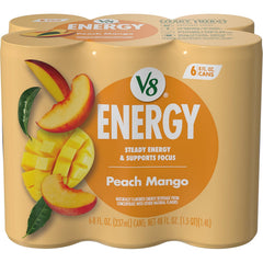 V8 Energy Pomegranate Blueberry Energy Drink, 8 fl oz Can (24 Pack)