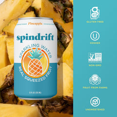 Spindrift Sparkling Water, Berry Belli-no Flavored, Made with Real Squeezed Fruit, 12 Fl Oz Cans, Pack of 24 (Only 13 Calories per Can)