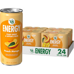 V8 Energy Pomegranate Blueberry Energy Drink, 8 fl oz Can (24 Pack)