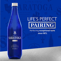 Saratoga Spring Water, 24 Pack, 16 Fl Oz | Still Water | Recycled PET Plastic | Bottled