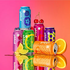 Poppi Sparkling Prebiotic Soda Beverage with Apple Cider Vinegar, Seltzer Water and Fruit Juice, Short List Variety Pack, 12 Fl Oz, Pack of 12, Packaging May Vary