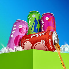 Poppi Sparkling Prebiotic Soda Beverage with Apple Cider Vinegar, Seltzer Water and Fruit Juice, Short List Variety Pack, 12 Fl Oz, Pack of 12, Packaging May Vary