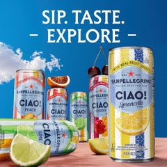 Sanpellegrino CIAO Flavored Sparkling Water, Low Calorie Italian Sparkling Water Variety Pack, Build Your Own Variety Pack, 12-Pack