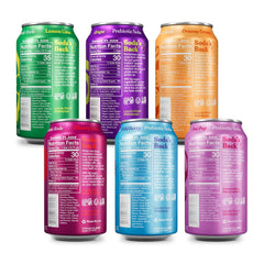 Poppi Sparkling Prebiotic Soda Beverage with Apple Cider Vinegar, Seltzer Water and Fruit Juice, Short List Variety Pack, 12 Fl Oz, Pack of 12, Packaging May Vary