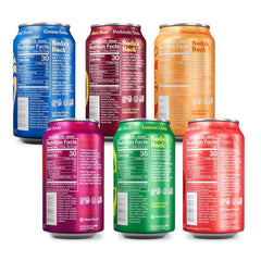 Poppi Sparkling Prebiotic Soda Beverage with Apple Cider Vinegar, Seltzer Water and Fruit Juice, Short List Variety Pack, 12 Fl Oz, Pack of 12, Packaging May Vary