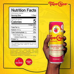 Topo Chico Sabores Raspberry with Lemon 12oz 8pk
