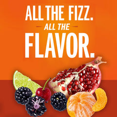 IZZE Sparkling Juice Beverage Blend,Sunset Variety Pack,Clementine,Peach,Cherry Lime,Pomegranate,No Sugar Added,8.4 Fl Oz,(Pack of 48)