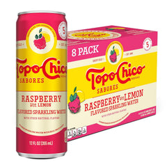 Topo Chico Sabores Raspberry with Lemon 12oz 8pk
